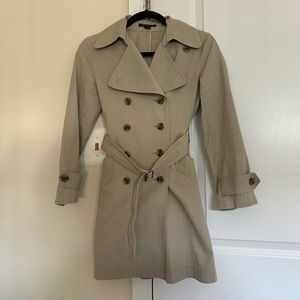 Theory 100% Cotton Trench Coat
